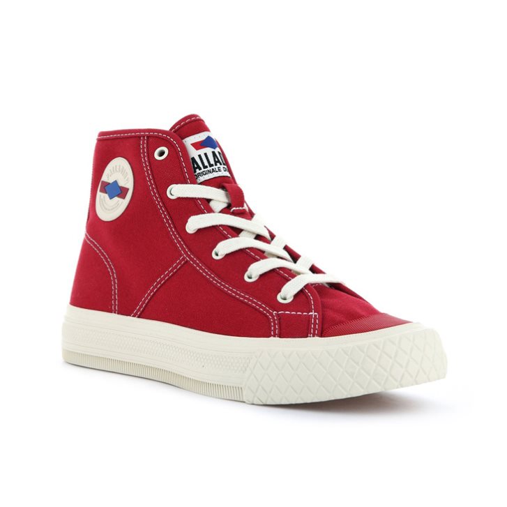 Palladium Palla Louvel High Tops Men's Sneakers Red | UK H190-WDU